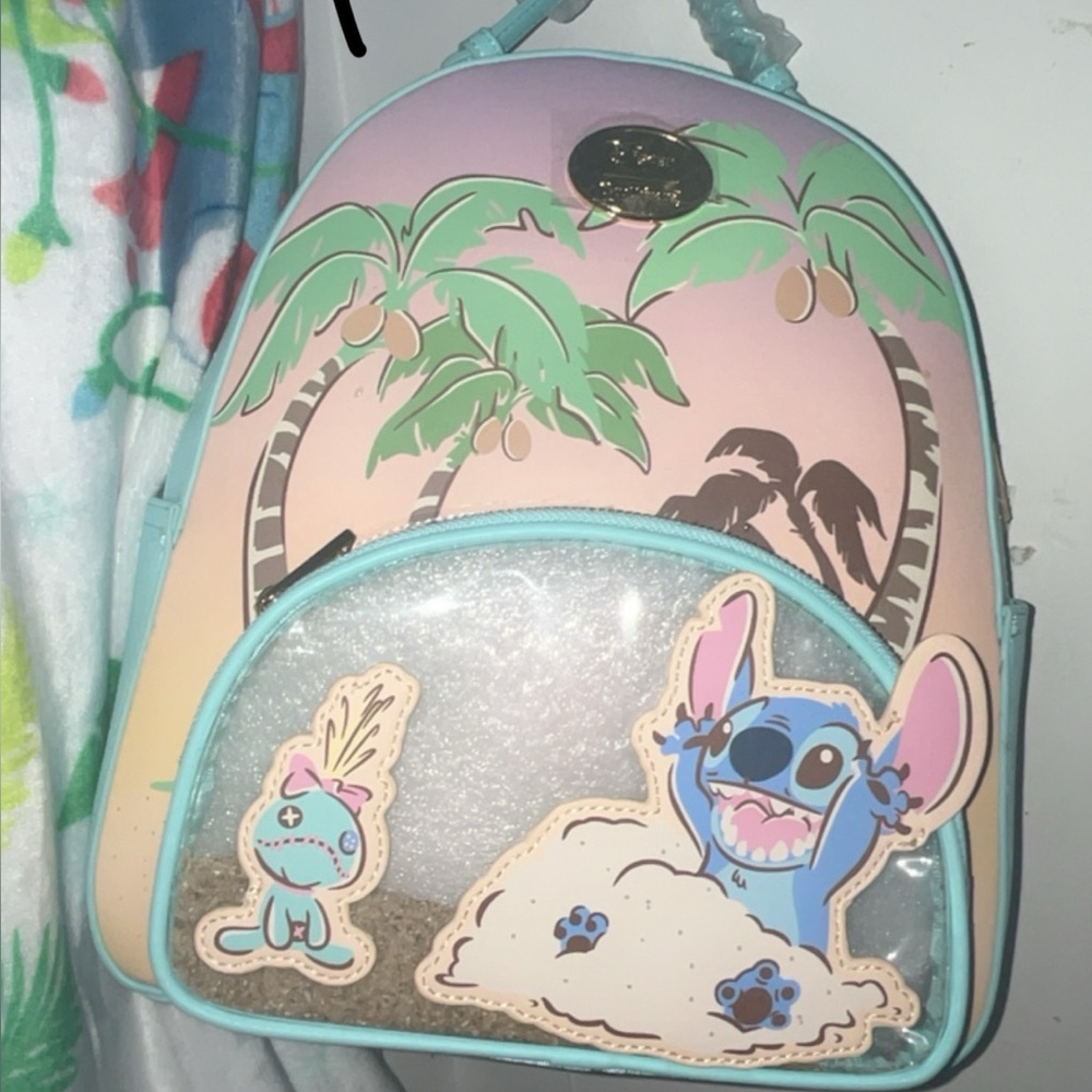 Loungefly Pastel Blue and Pink Kids Backpack